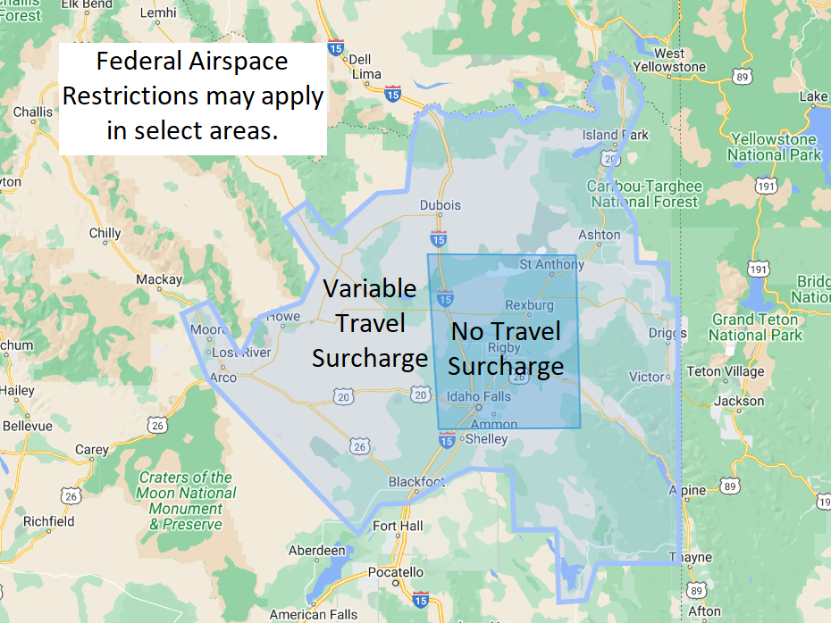 Service area map